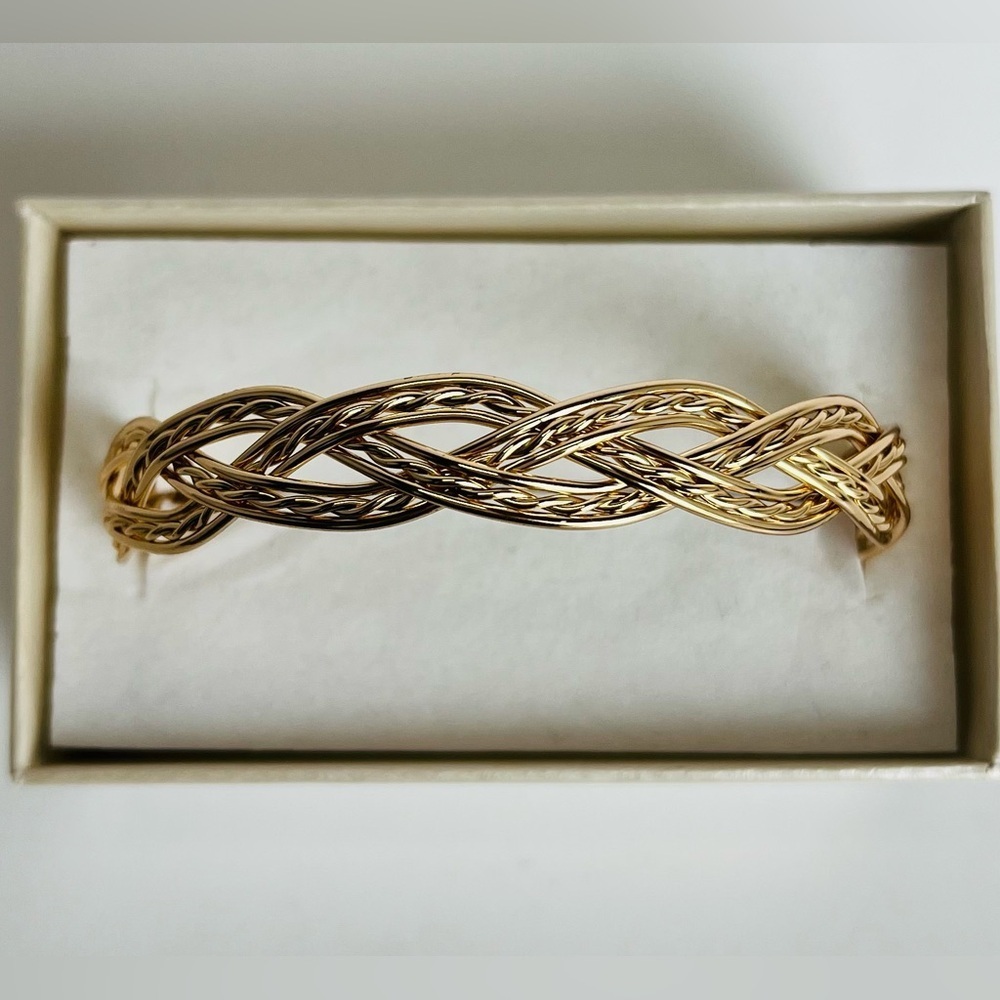 Anne Klein Sophisticated Gold-Tone Braided Bracelet